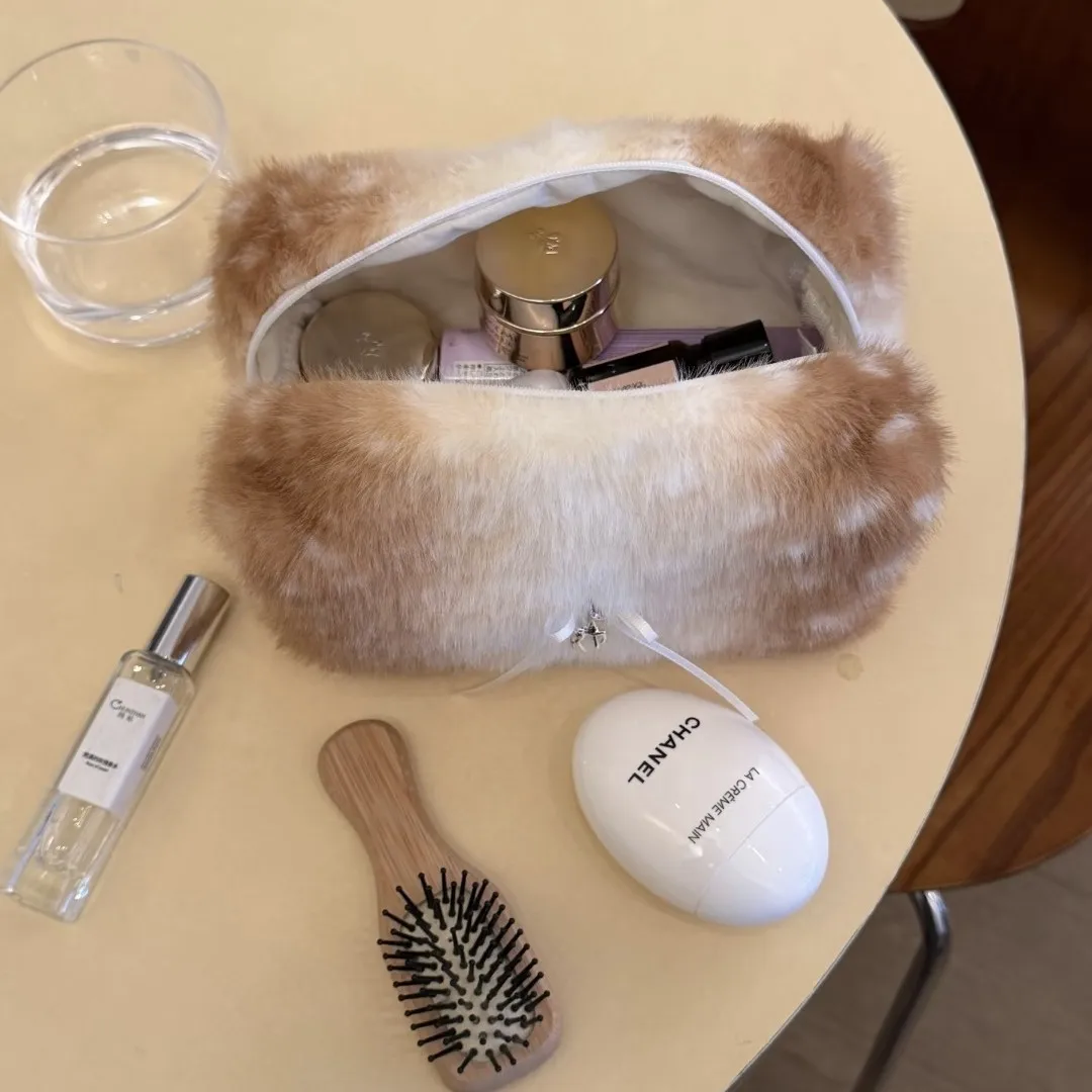 Bolsa felpa portátil viaje para cuidado cosméticos gatos y perros - imagen 5
