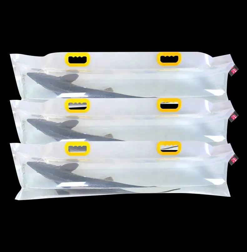 

50 шт., прозрачный кислородный мешок для живой рыбы, транспортная упаковочная сумка, продукт для водных морепродуктов, свежая упаковочная сумка ni423