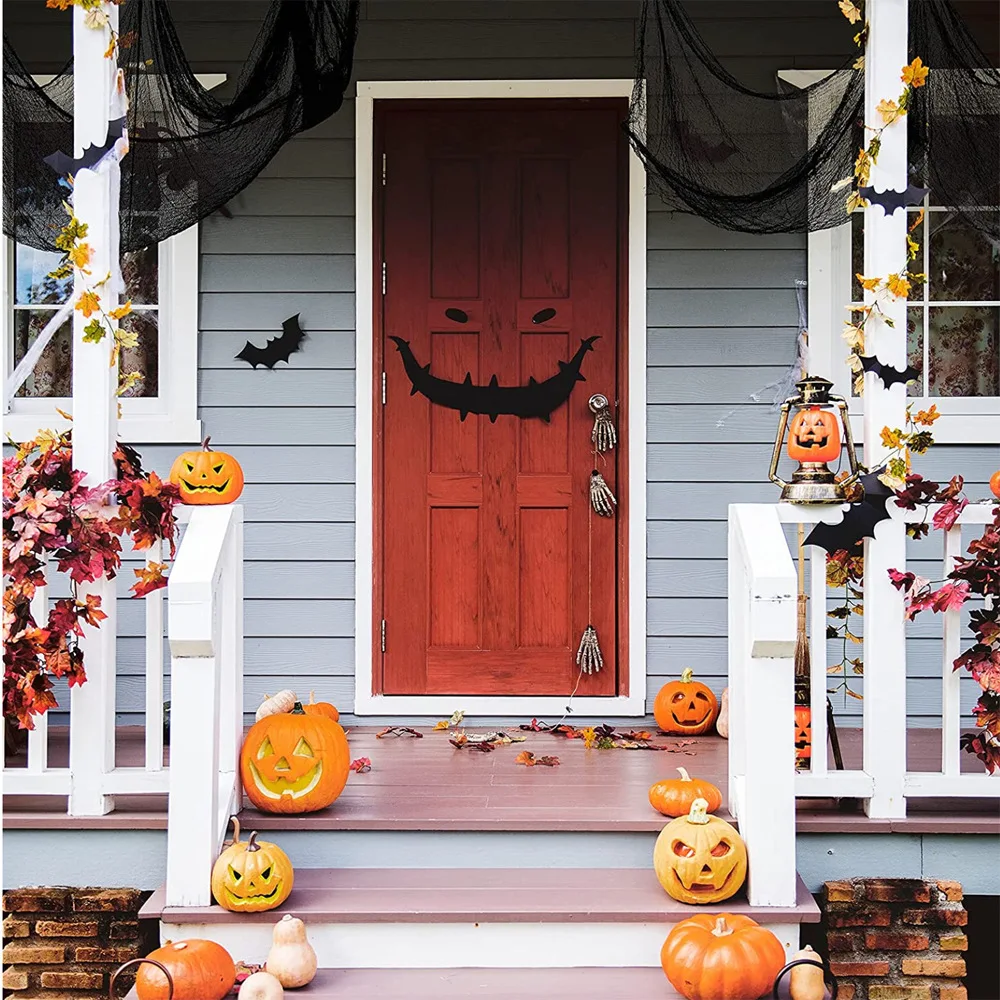 Halloween Black Gauze Ghost Cloth Haunted House Decoration Gauze Outdoor Scary Ghost Decoration Halloween Decoration Supplies