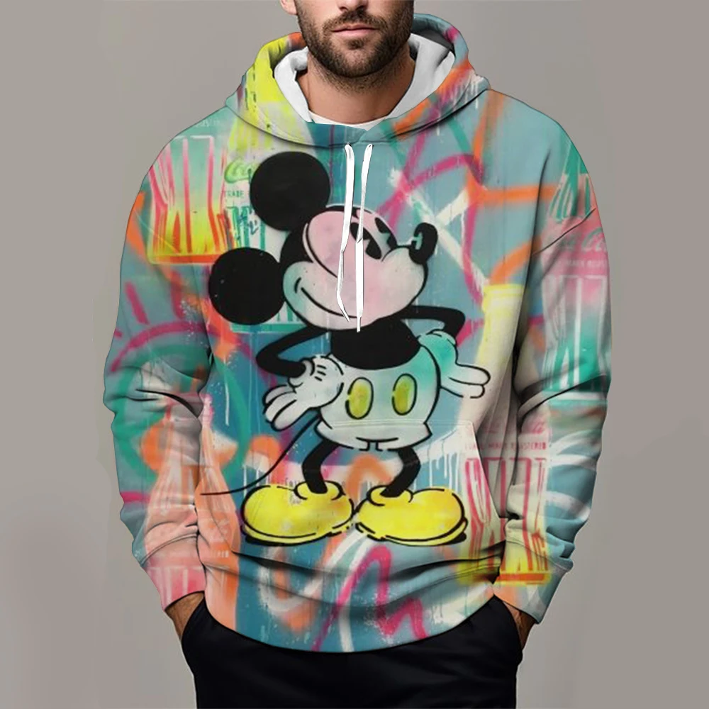 

Mickey Minnie Mouse Hoodie Sweatshirts Men Women Fashion Casual Cool Pullover Student Harajuku Streetwear Hoodies