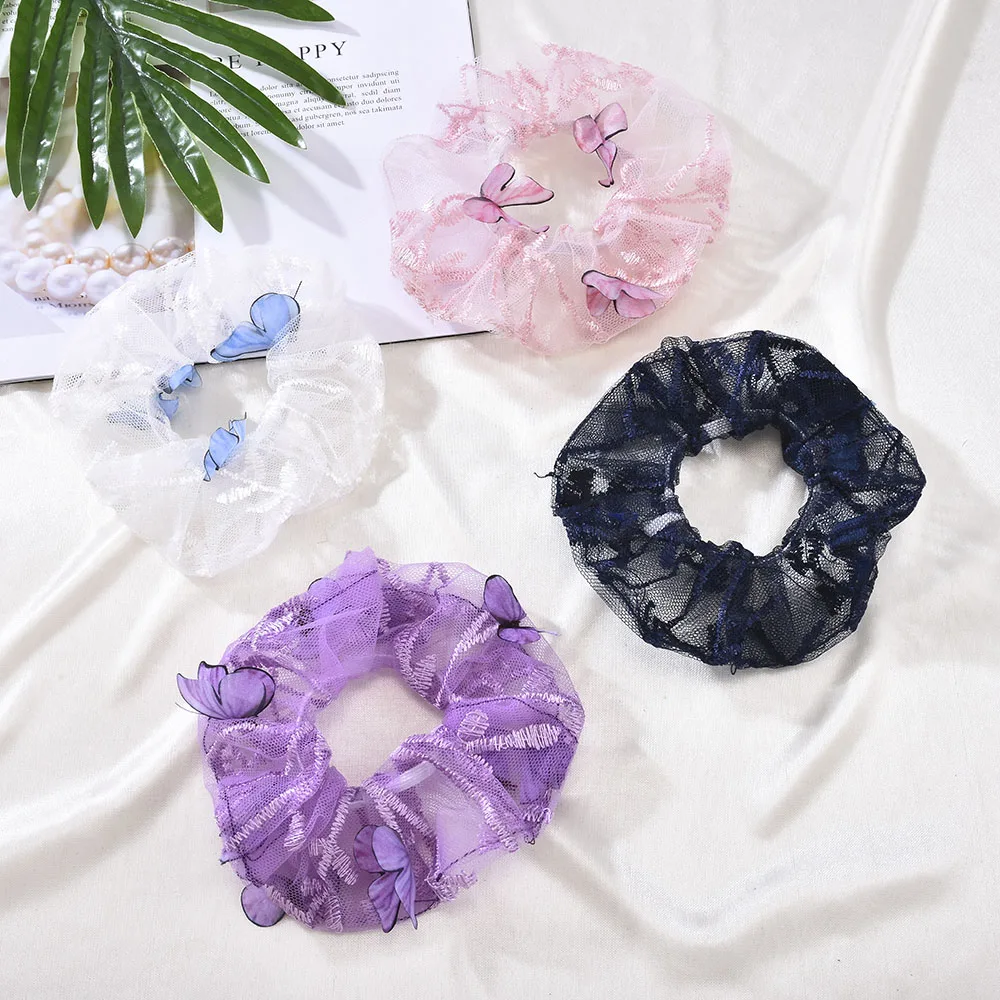 Elastic Hair Bands Pure Color Rubber Band Hair Accessories 2022 Gum For Hair Ponytail Rubber Bands Holder Casual Home Headdress