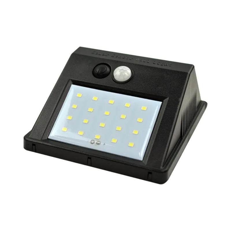 Solar outdoor lights waterproof garden Courtyard polysilicon 20/25/30/40/48/64 led lamp flashlights PP material