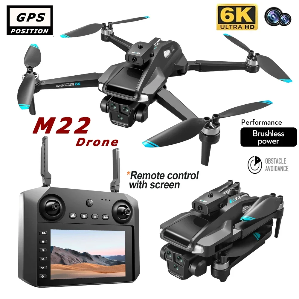 

Новый M22 PRO SE MAX Drone 4K Профессиональный HD Двойная камера для предотвращения препятствий Бесщеточный квадрокоптер PRO SE Вертолеты Fodable Игрушки