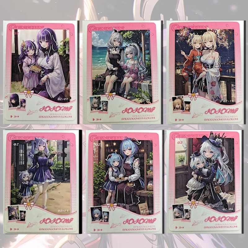 Anime Goddess Story era ACG QZ card Ganyu Raiden Shogun Furina Yoimiya Nahida Kamisato Ayaka boy Toy collection Birthday gifts