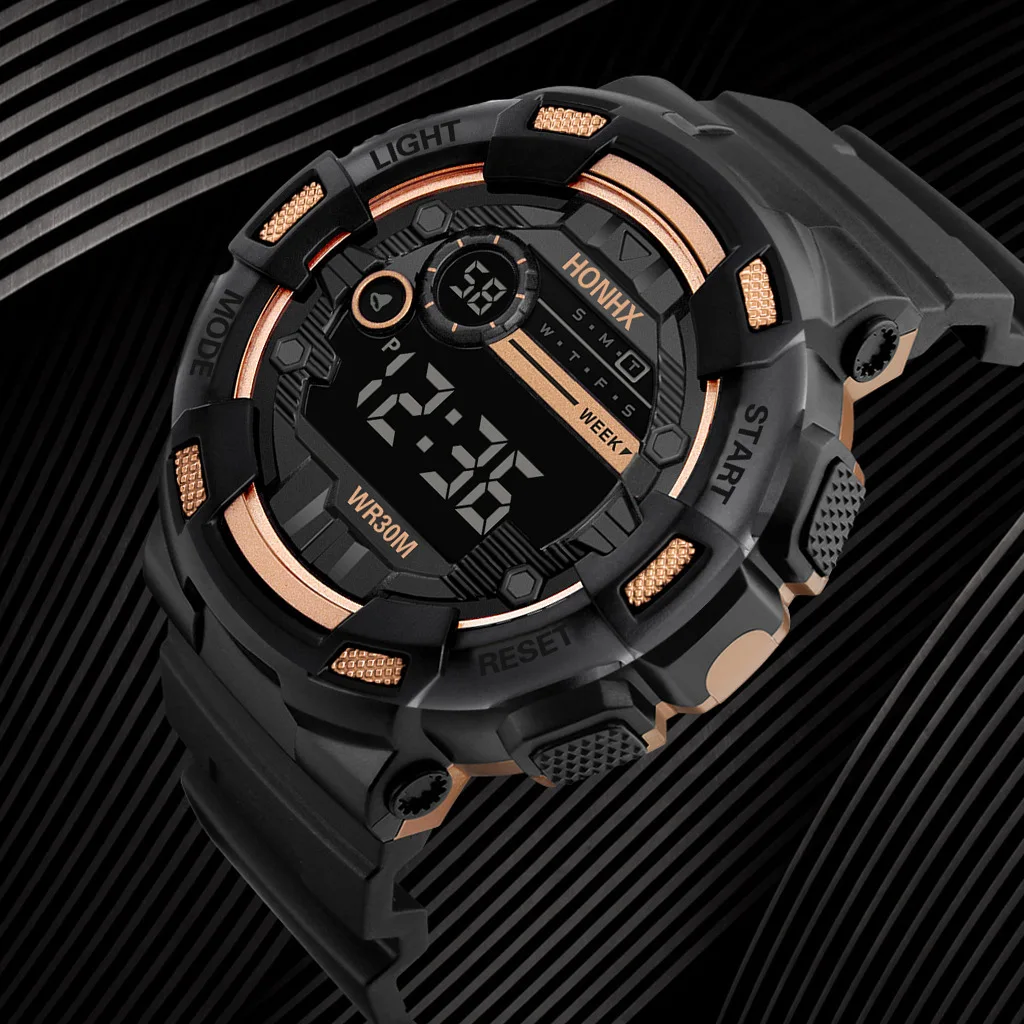 Outdoor 30M Waterproof Sports Men Watch Couple Fashion Popular Men\'s Multi-Functional LED Electronic Watchs for G Style Shock