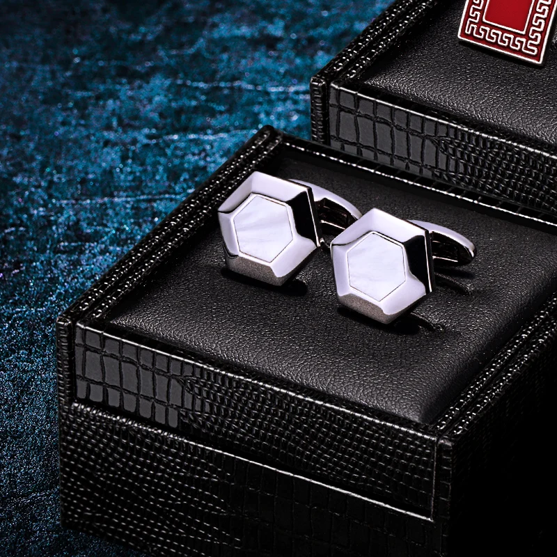 

KFLK Jewelry shirt Fashion cufflinks for mens Brand Cuff links Luxury Wedding Groom Button Shell male High Quality guests