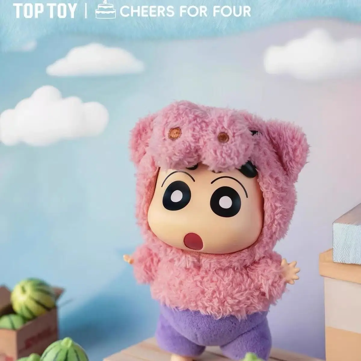 ¡¡¡Nuevo CALIENTE!!! Crayon Shin-Chan caja ciega disfraz fiesta serie vinilo muñeca Anime figura de acción colección de cajas misteriosas modelo juguete para regalo