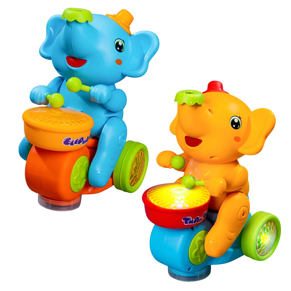 

Drumming Elephant Toy with Lights & Sounds Baby Musical Toys Musical Elephant Toy Musical Walking Elephant Drummer Toy for Kids