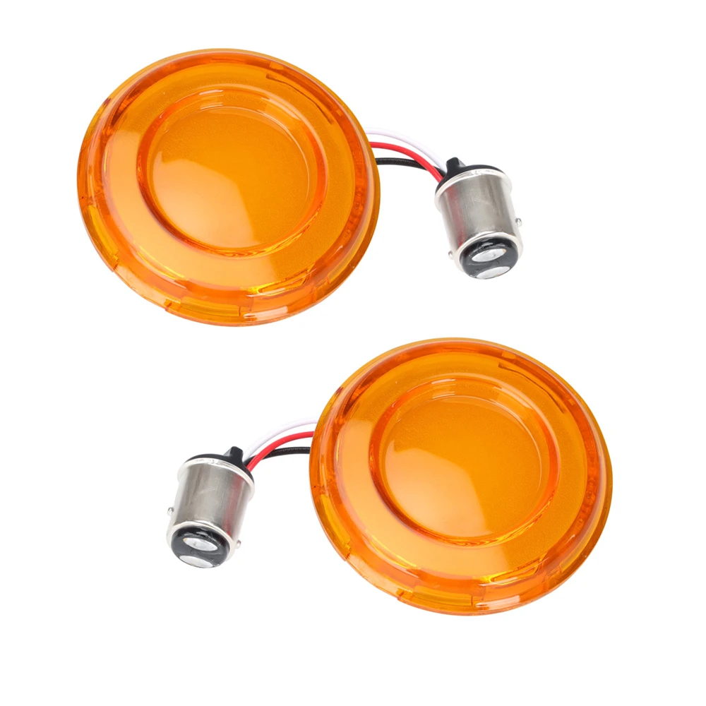 1 Pair LED Front Turn Signal Conversions Motorcycle 1157 Dual-circuit Bullet Style for Harley Touring FLHTK FLTRX FLTRXS Softail