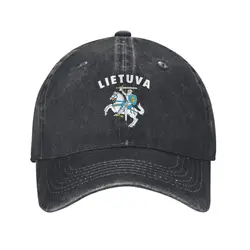 Custom Cotton Lietuva Lithuania Coat Of Arms Baseball Cap Sun Protection Women Men's Adjustable Dad Hat