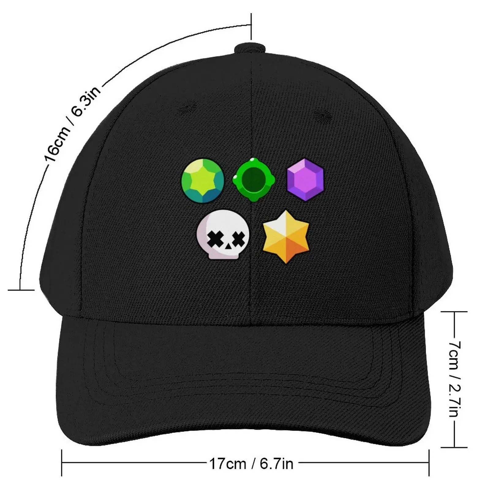 Brawl Strars items Baseball Cap Rave Hat Luxury Brand Women's Hats 2025 Men's