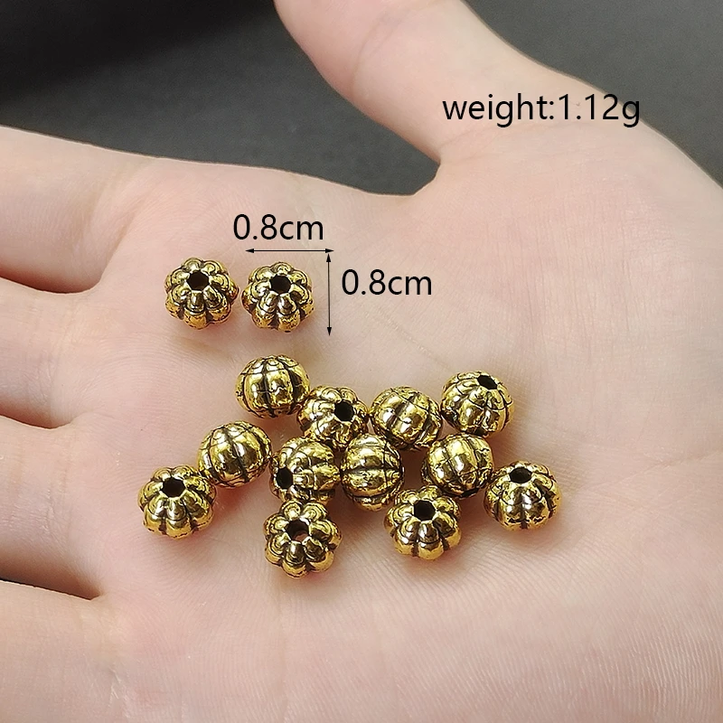 Classic Cute Wheel Spacer Beads DIY Making Loose Gaskets For Jewelry European Style Connector Accessories Supplies 25-30pcs