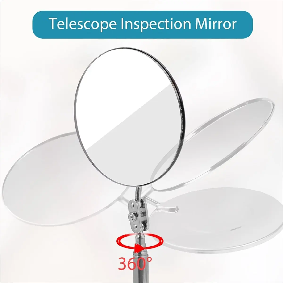 3 Pack Telescopic Inspection Mirror Checking Mirror, Inspection Tool for Checking Vehicle, Car, Eyelashes-FS view 5