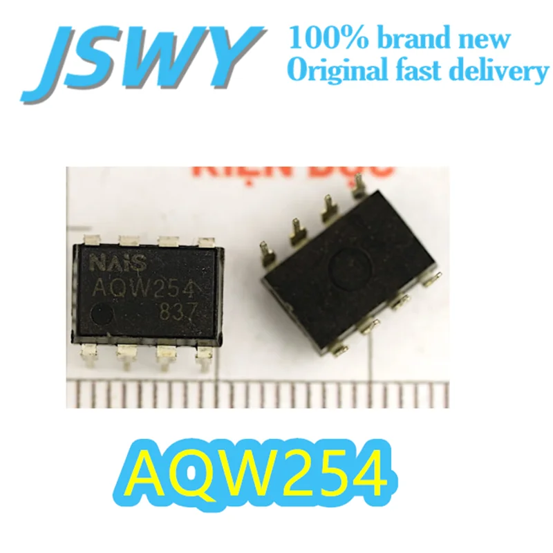

(5/50 pieces) AQW254 Original Optocoupler Relay DIP-8 Package 60V/0.6A Low On Resistance Electronics Speed ​​Shipping