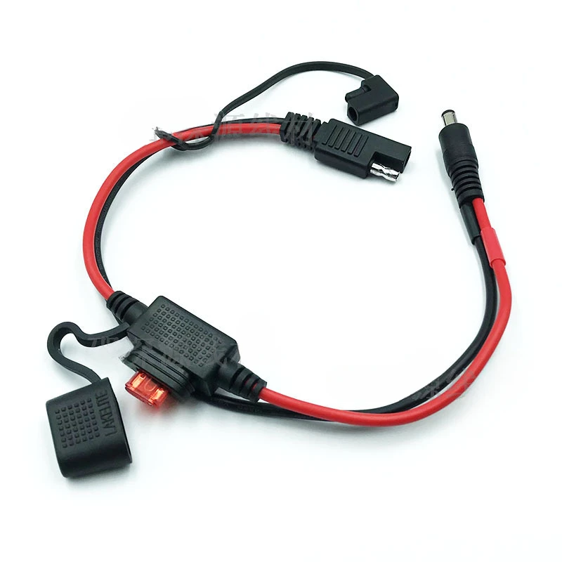 SAE Socket Port Waterproof To DC5.5X2.1 5521 Quick Connect Solar Panel Mount 16AWG SAE Cable for Solar Generator Battery Charger