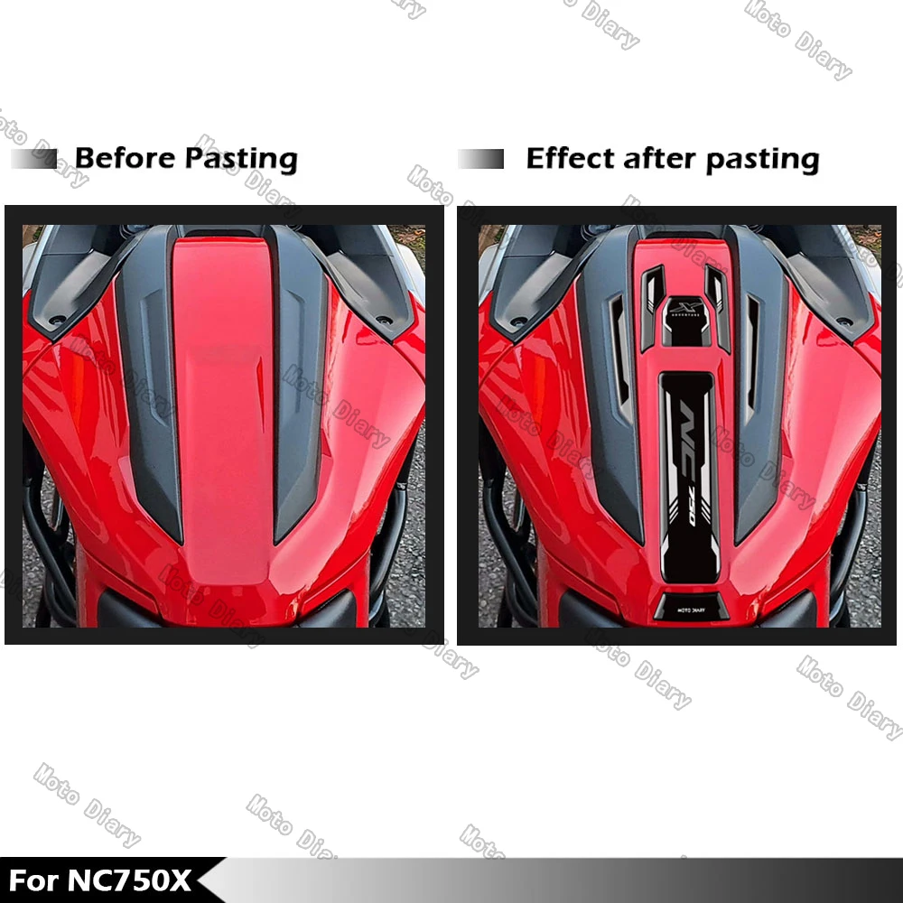 NC750X Fuel Tank Sticker Oil Gas Cap 3D Decal Cover Protector Waterproof For NC 750 X NC 750X 2021 2022 2023 2024