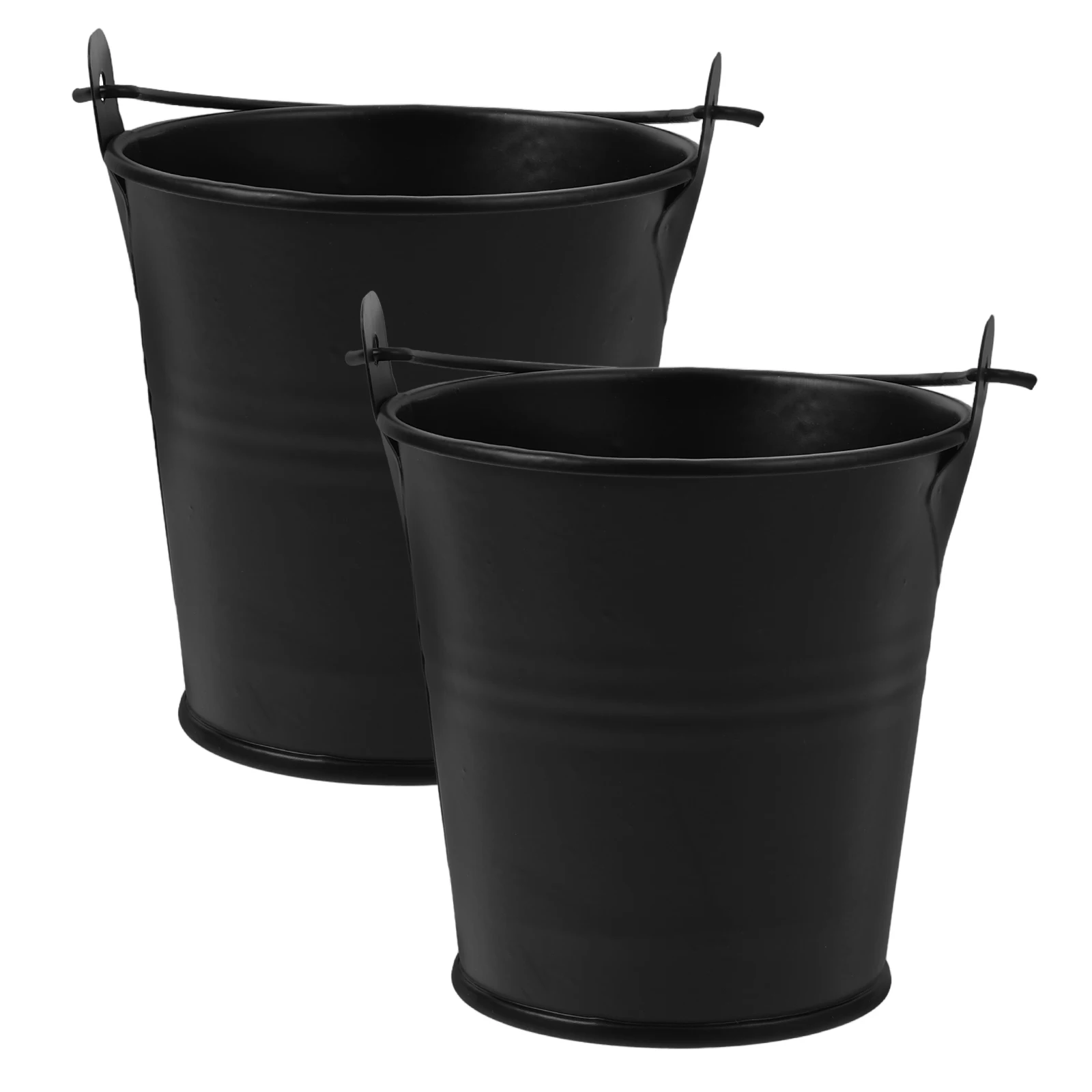 

2pcs BBQ Grill Bucket for Camping Cooking Grease Container Drip Catcher Metal Tool Outdoor Picnic Accessories