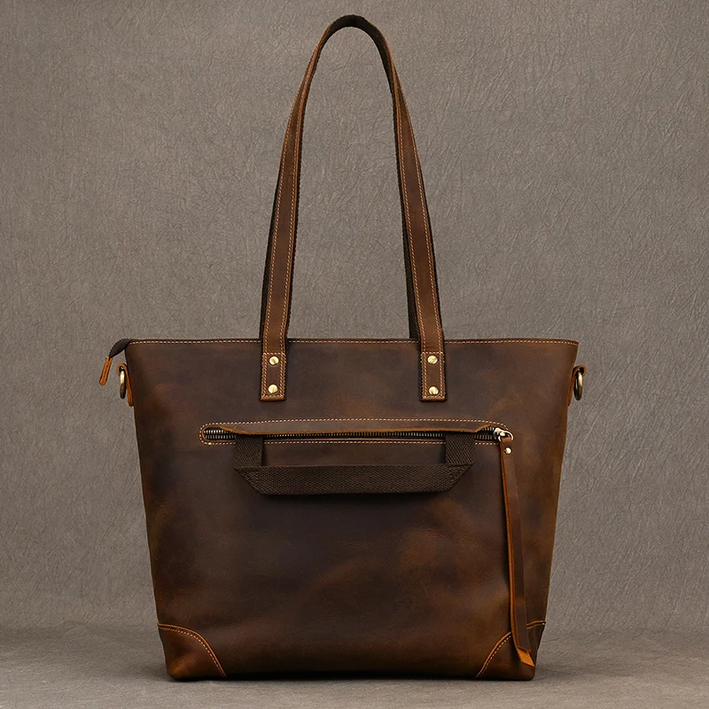 Woman shoulder bag luxury designer handbag for laptop large capacity male sling bag crossbody tote bags vintage fashion lady bag view 3
