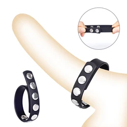 Men Penis Ring Sex Toys Adjustable Strap Cock Rings Toys for Men Lasting Cockring Ejaculation Delay Erotic Acceoosries Sexshop