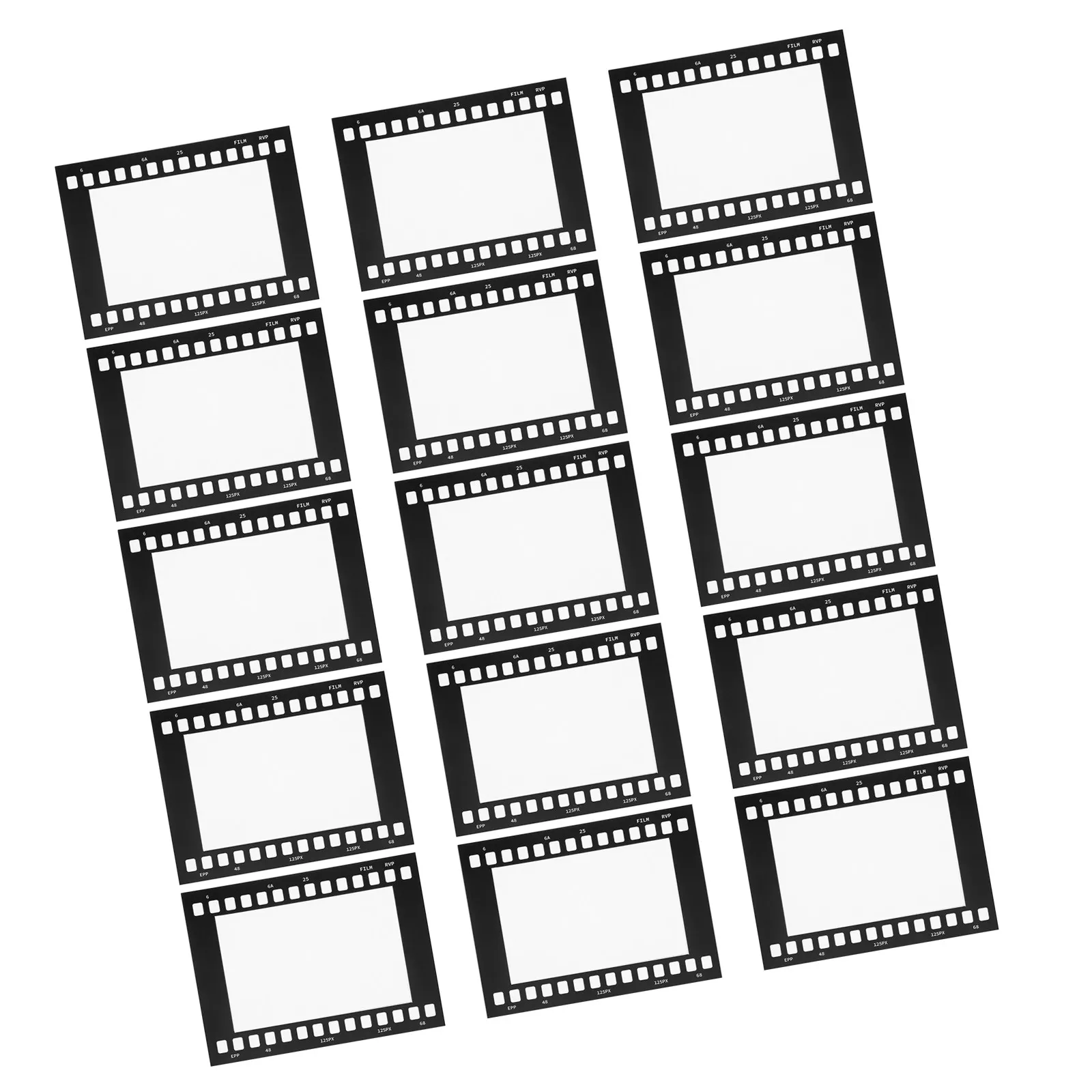15Pcs Vintage Film Strip Picture Frame Retro Movie Reel Photo Frame 6Inch Photo Wall Collage Display DIY Kit Camera Lover Gift