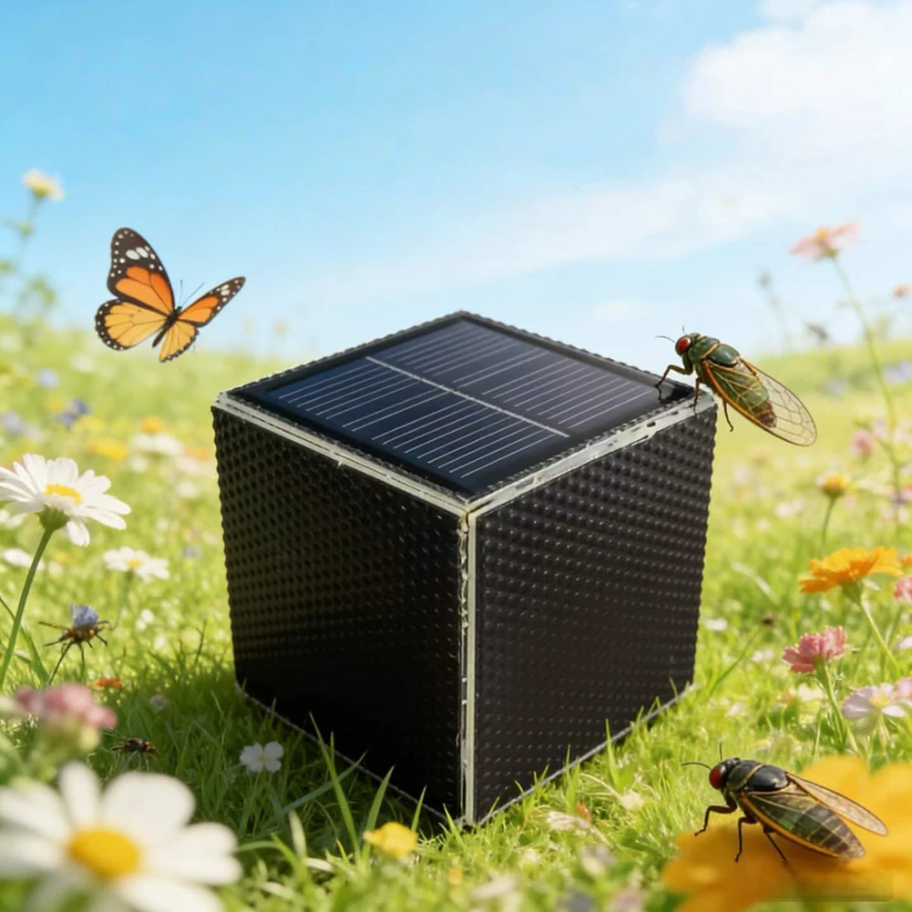 

20W Audio Repeller Solar Pest Sound Toy Garden Decoration Six-sided Solar Panels 20W Sound Output Square Sound Dispersion