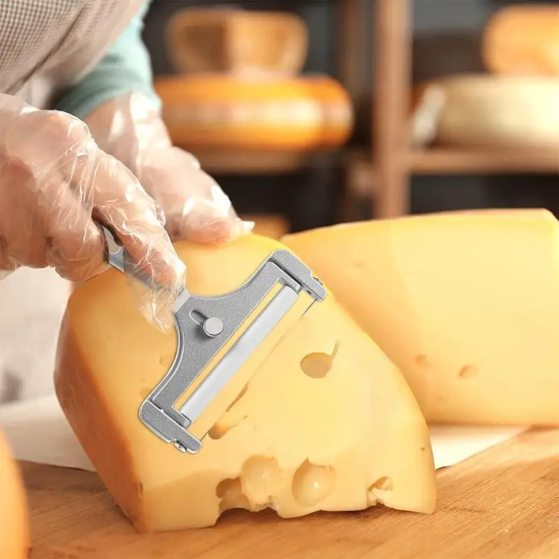 Stainless Steel Cheese Slicer Adjustable Thickness Butter Cutter Soft And Semi-Hard Kitchen Cooking Tools Cheddar Gadgets Grater