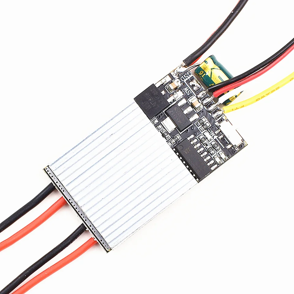 Régulateur Vitesse Brushed ESC Yaohappy Dual Way Bidirectionnel 5A Brushed ESC 2S-3S Lipo ESC Régulateur De Vitesse Pour RC Modèle BootTank 130 180 Pièces De Rechange De Moteur Brossé Dual Way Esc