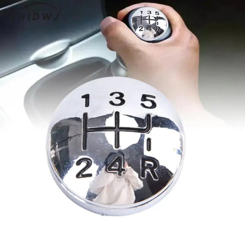 Hot sale 5 Speed Manual Gear Shift Knob Cap Cover Emblem for  106 107 205 206 207 Car Styling Accessories