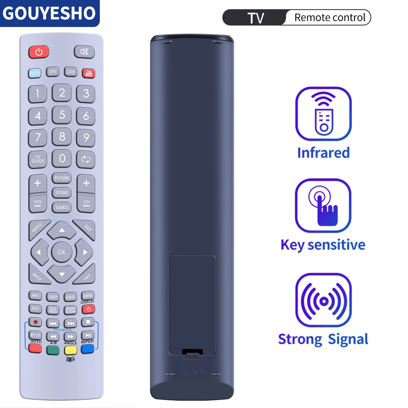 New SHWRMC0102 SHWRMC0002 Remote Control for Sharp Aquos LCD Smart TVs DH-1600