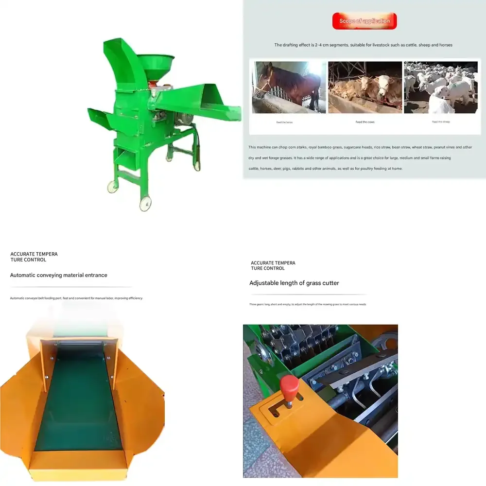Wet Dry Feed Mill Crusher Chaff Cutter Machine for Home Use Raising Cattle Corn Stalk Rice Straw Other