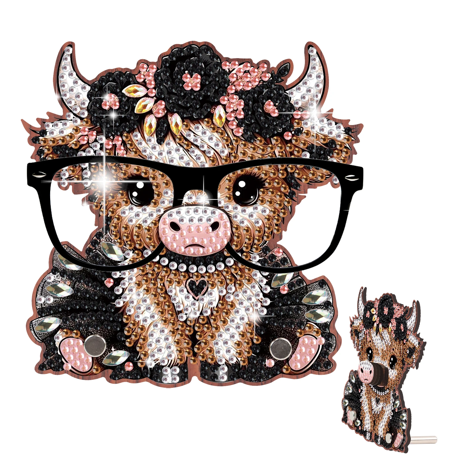 Diamond Diamond Painting Eyeglass Frame Ornament Kits,Cute cow DIY Diamond Art Special Shaped Eyeglass Frame Ornament Decor Crafts Gift - Aliexpress Deal