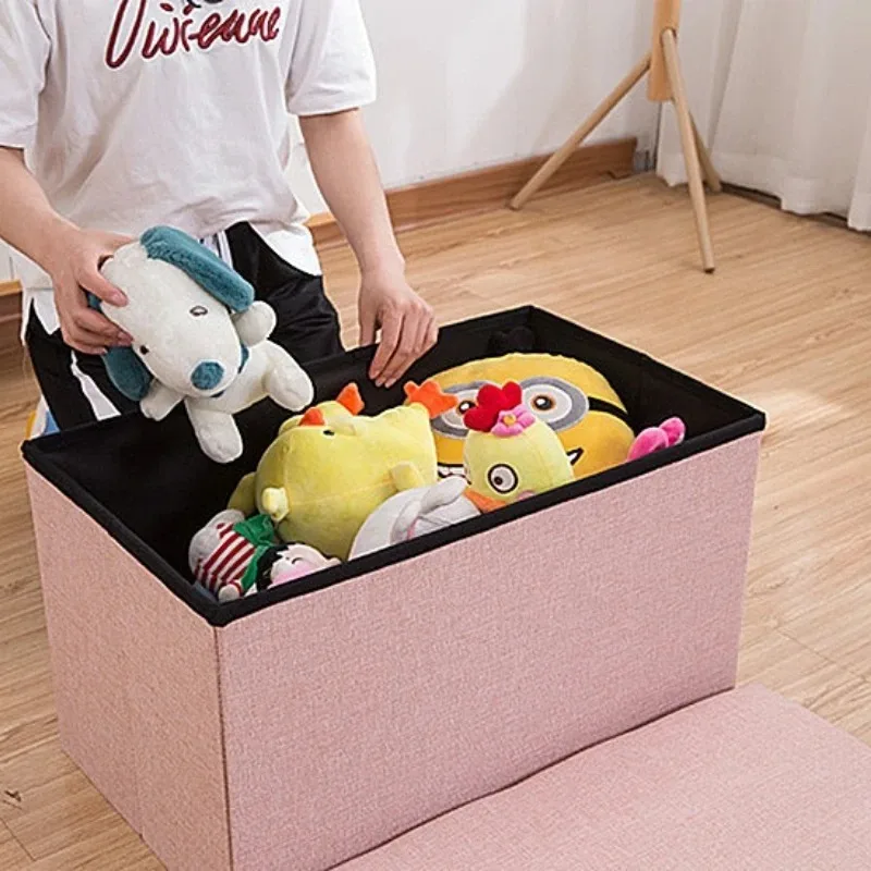 Outdoor Storage Ottoman Stool Waterproof Foldable Bench Seat Footrest Shoe Organizer Patio Garden Balcony Durable Storage Banco