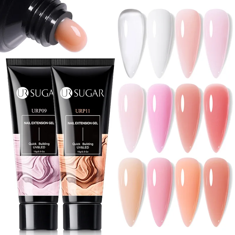 新しいスタイルのネイルエクステンションジェル、ペーパーフリー、クイッククリスタルエクステンション、痛みのないUVビルダージェル、高透明リムーバブルジェルポリッシュ