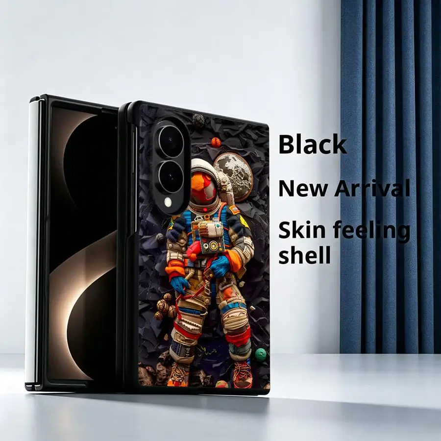 Cartoon Creative Astronaut Luxury Phone Cover Case for Samsung Galaxy Z Fold8 Wide Z Fold 8 ZFold8 ZFold Wide