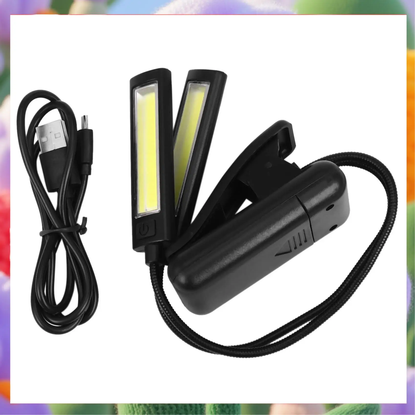 

2X Music Stand Light Clip On LED Lamp - No Flicker, Fully Adjustable, 6 Levels Of Brightness-ABXK