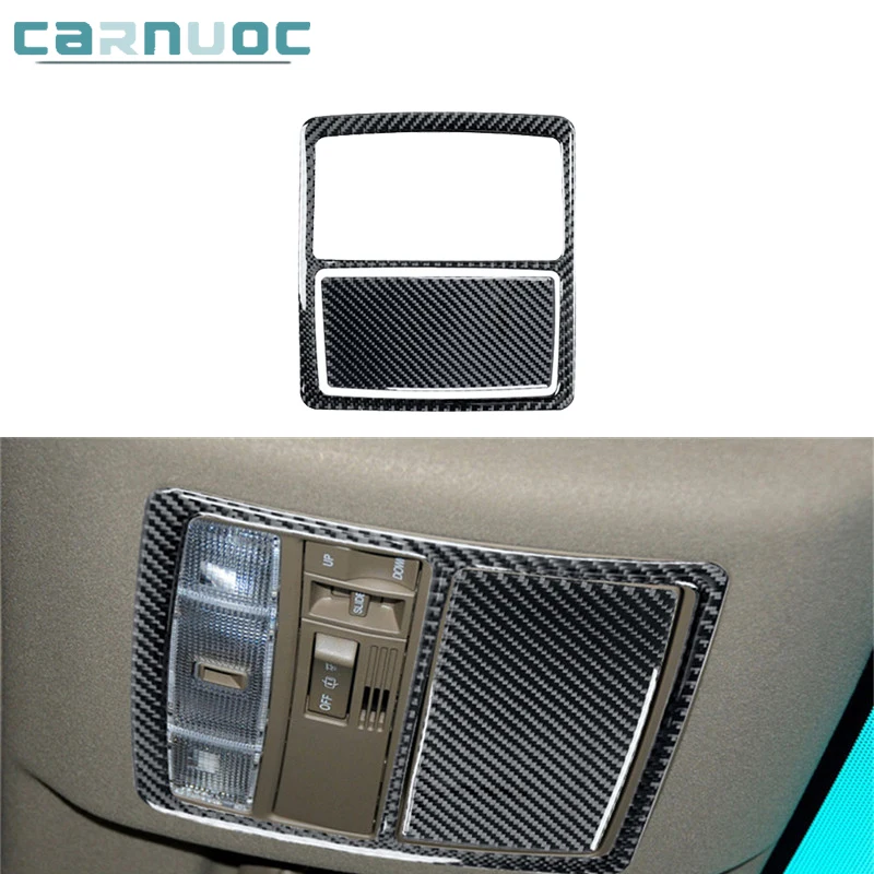 

Car Interior Decorative Accessories Carbon Fiber Reading Light Stickers For Toyota Highlander 2008 2009 2010 2011 2012 2013