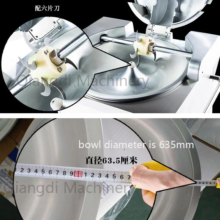 التجارية متعددة الوظائف وعاء كهربائي نوع الخضار الدجاج لحوم البقر لحم الخنزير مفرمة آلة تقطيع #2