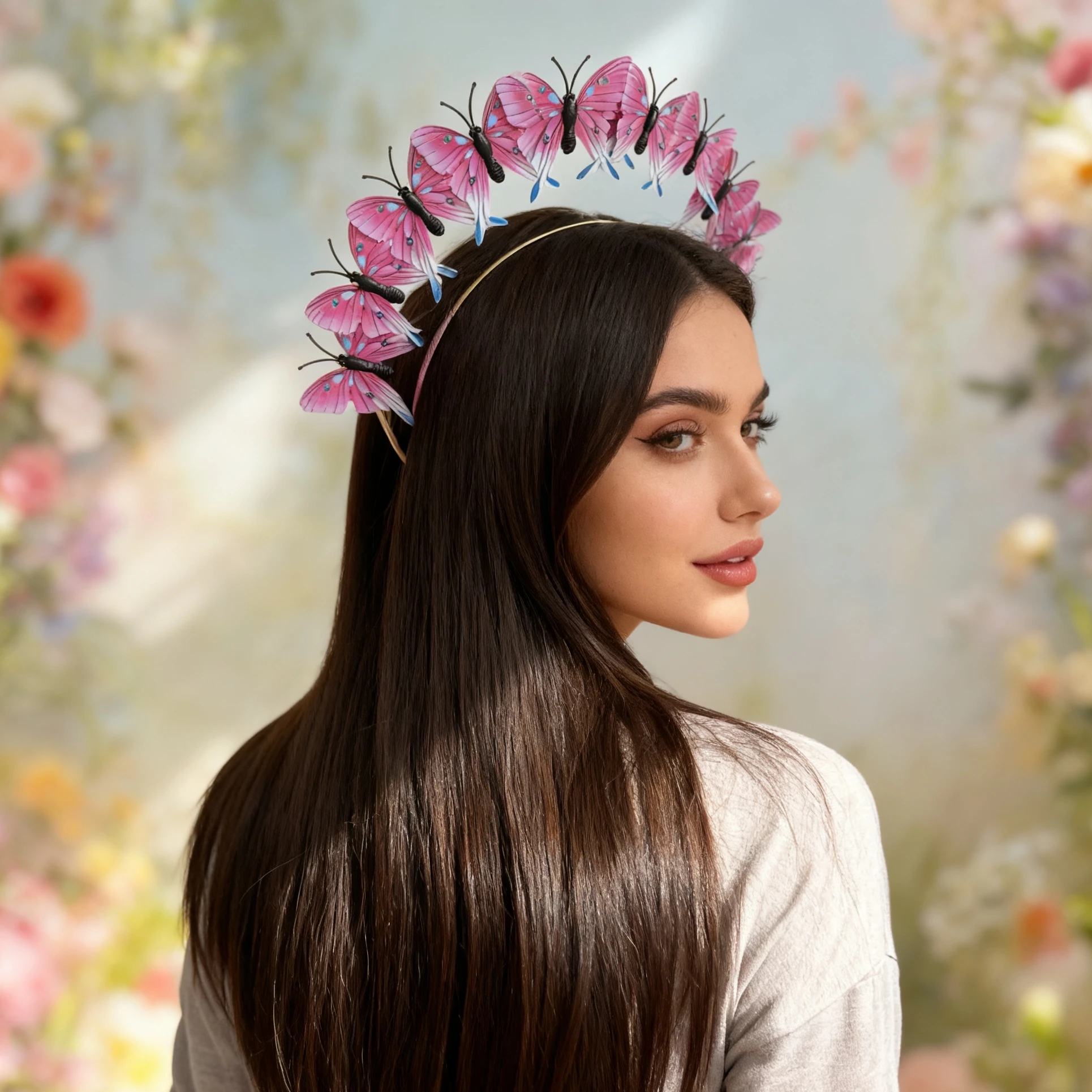 

Women Butterfly Hair Hoop For Girls Temperament Hair Bands Party Festival Ladies Creative New Hair Accessories Fashion Headband