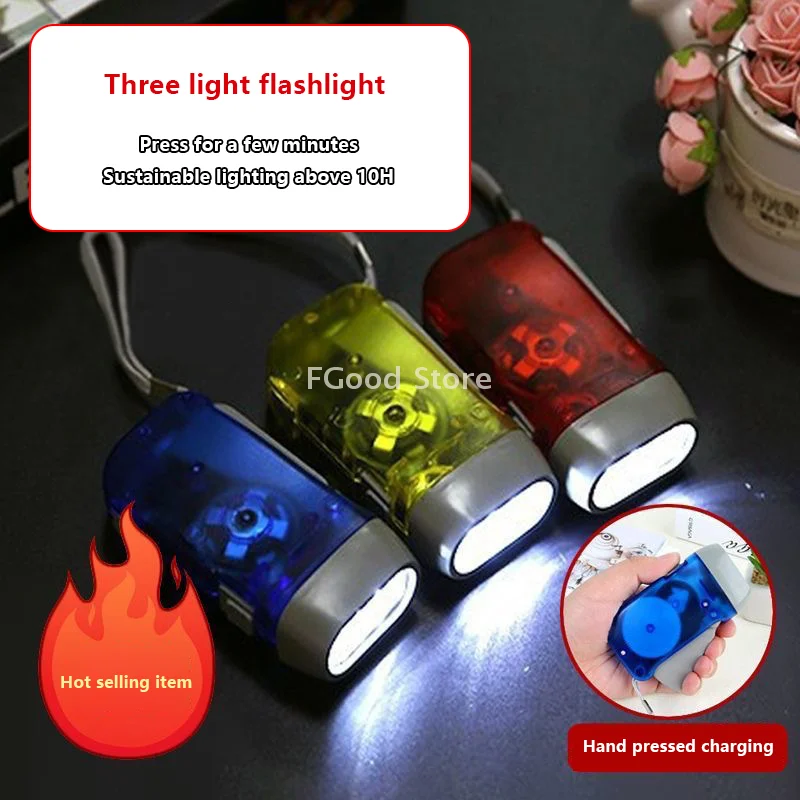 

Camping Essential LED Flashlight; Hand-held, Self-Recharging, Waterproof for Indoor and Outdoor Use