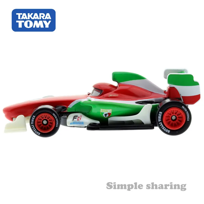 Takara Tomy Disney Cars Tomica C-17 Francesco Bernoulli (tipo standard) Modello di auto Ragazzo Modello giocattolo