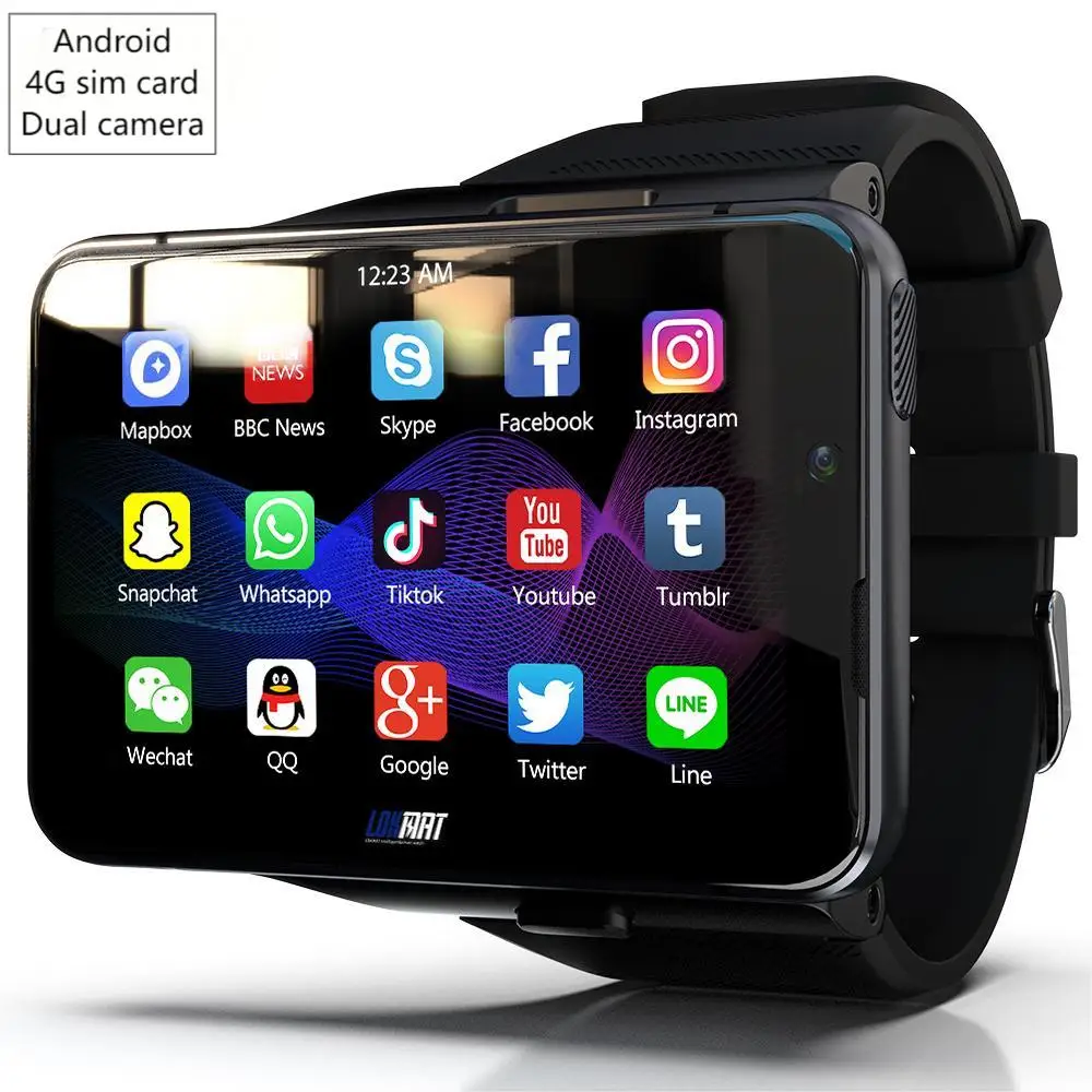 4G Android Smart Watch With Sim Card APPLLP MAX 4+64GB Dual Camera GPS Relojes Smart Watch