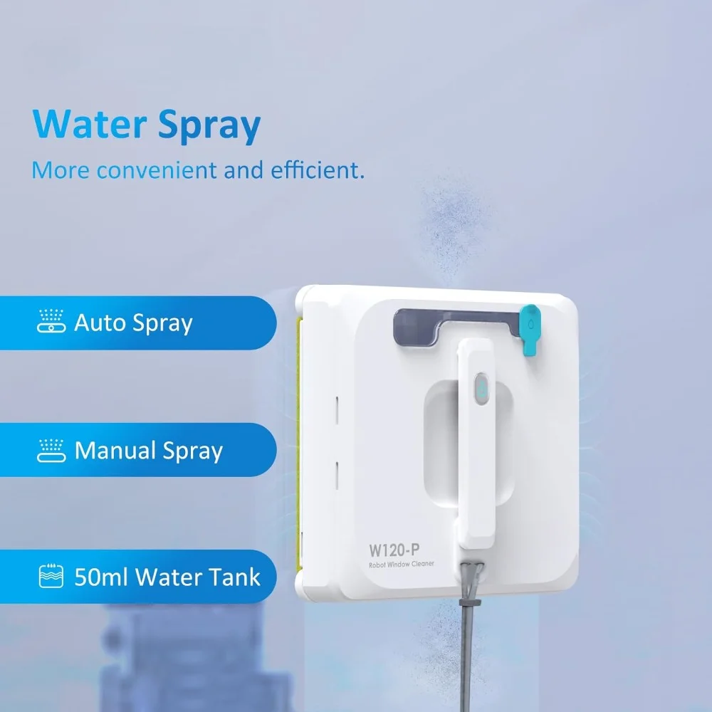 HAOYUNMA W120-P Robot Window Cleaner Automatic Water Spray with Intelligent Path Planning Anti-Falling Sensor Detection