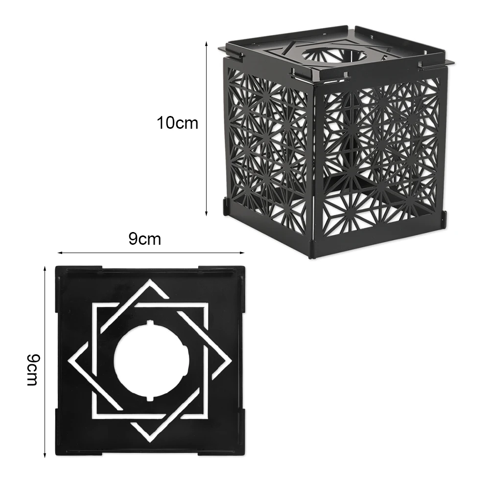 GZ Hollow Lampshade Outdoor Cast Iron Portable Detachable for Camping Lantern Lamp Protection Cover Atmosphere Lighting