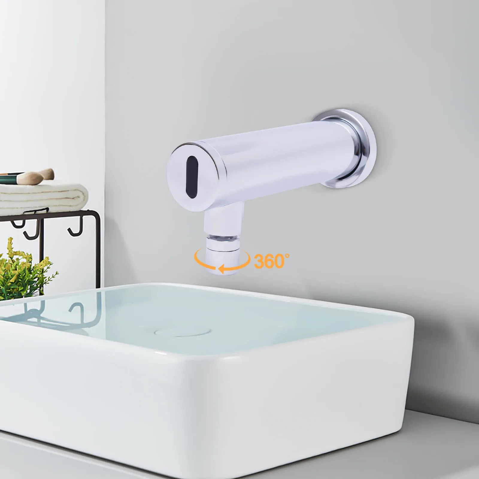 Touchless Automatic Bathroom Faucet| Genuine Brass Hands Free Sink Fixture