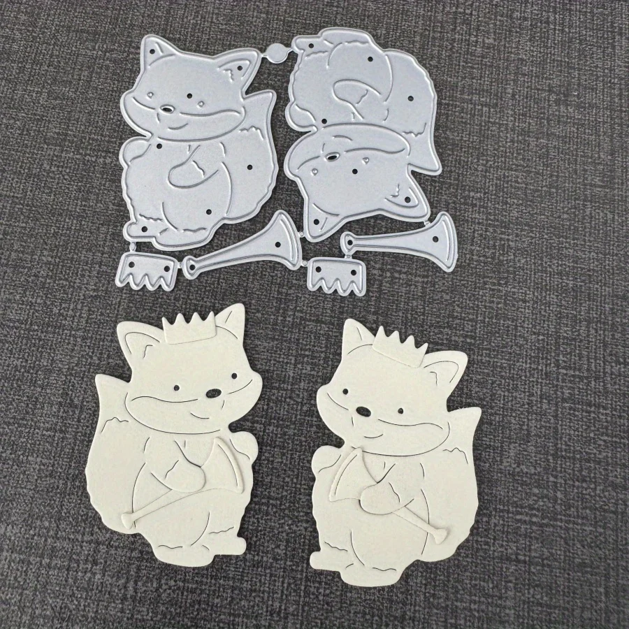Neue Ankunft Pelzigen Fuchs Metall Schneiden Stirbt Form Stempel Serie Sammelalbum Papier Handwerk Messer Form Klinge Punch Schablonen Fotoalben