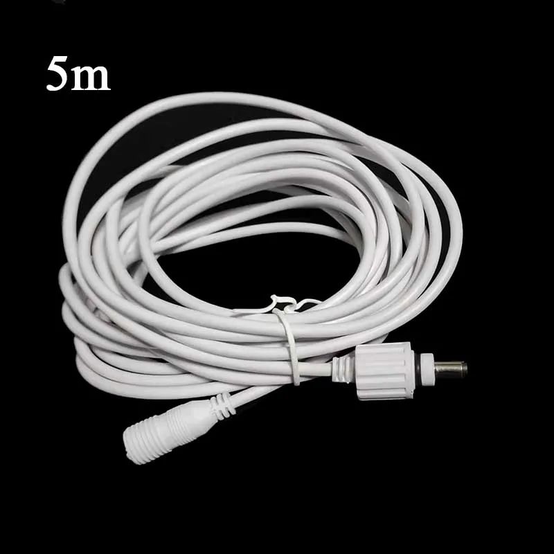 DC 12V Extension Power Cable Male To Female 2.1mm*5.5mm Waterproof Electrical Wire 0.5m 1m 2m 3m 5m 10m For Outdoor Solar Light