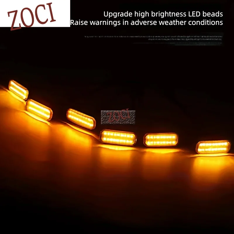 Auto Grille Dedicated LED Yellow Light Daytime Driving Ambient Light Car Exterior Decorative Parts Fit for Chery ICAR V27 2026