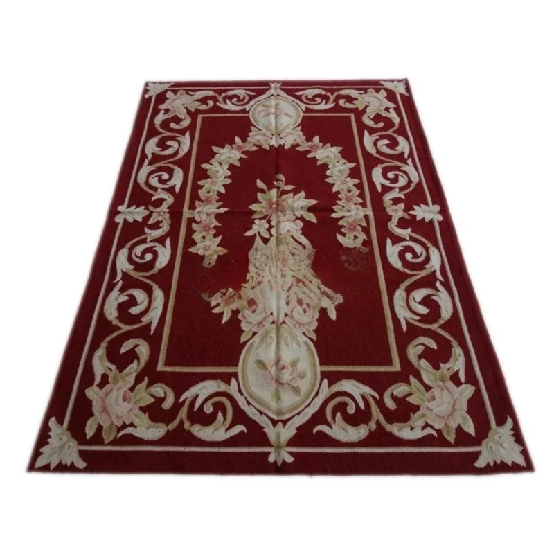 

Gobelin carpet, wool hand-woven with spike design European bedroom square carpet