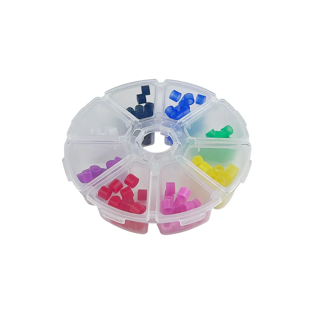 160Pcs/box Dental Code Rings Fit All Hand Instrument Marker Distinction Circle Silicone Color Recognition Circle Colorful Ring