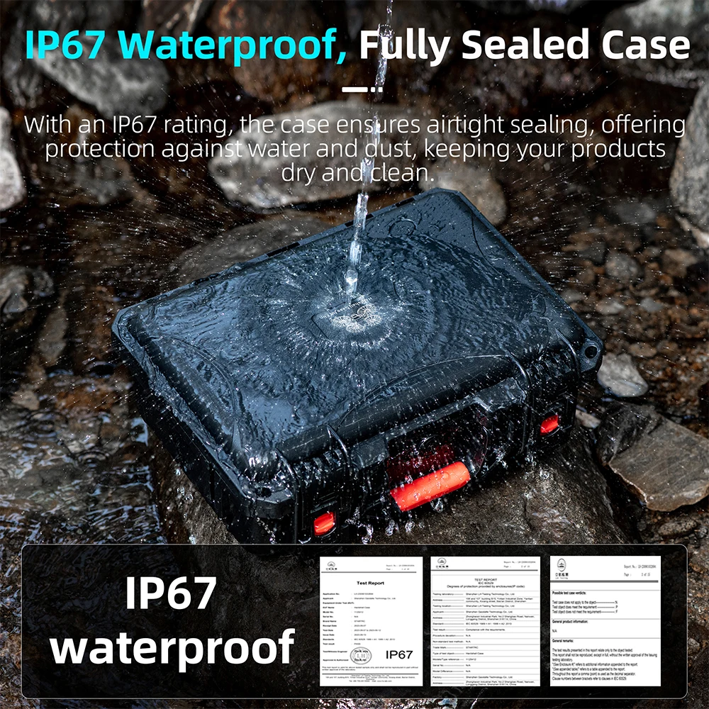 Waterproof Safety Case For DJI Flip RC 2/RC N3 Control Hard Carrying Box Storage Portable Suitcase For DJI Flip Drone Accessory